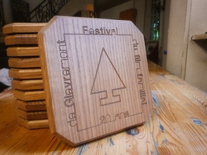 Dessous de plats gravés (x24)