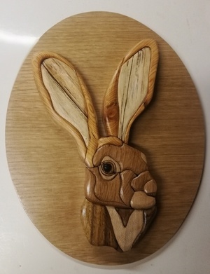 Médaillon en intarsia