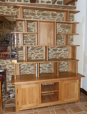 Bibliotheque en chene