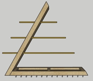 Support pour bijoux, à fixer au mur