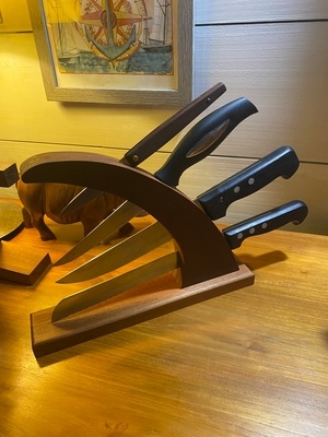 Porte couteaux bois cadeau