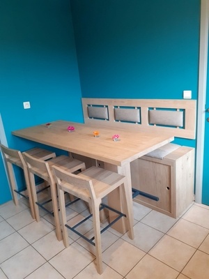 Coin cuisine table haute