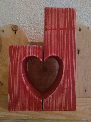 Bougeoir coeur pour chauffe plat