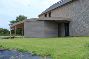 Carport avec arrondi en plein cintre