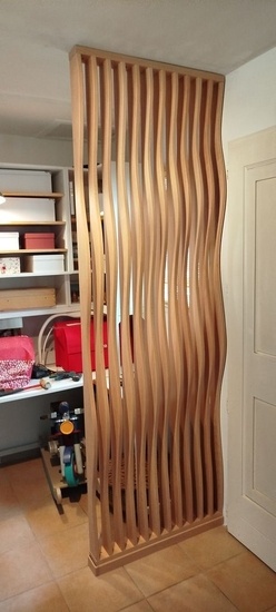 Claustra à ondulations