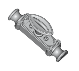 Crémone de décoration