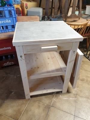 Desserte avec table rabattable