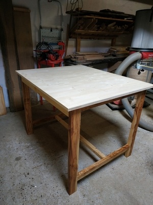 Table de travail pour le cuir
