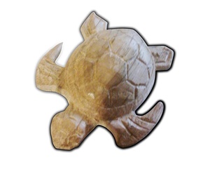 Sculpture Petite Tortue en bois