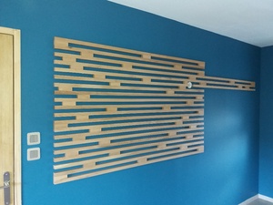 Habillage d'un mur d'entrée