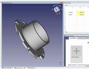 Fichier freecad pour bague à copier BOSCH