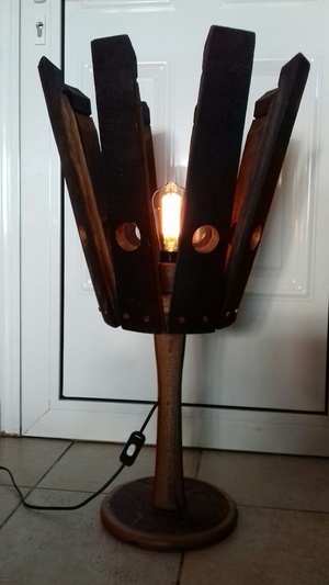 Lampe sur pied rustique