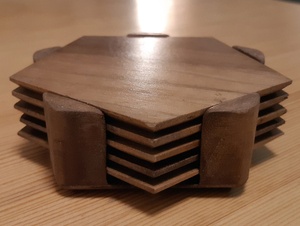 Sous-verres pentagonaux