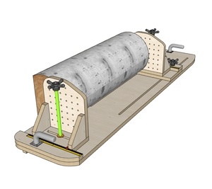 Pour Noêl... un banc pour bûcher au ruban !