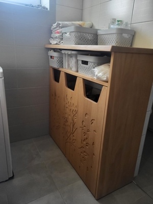 Meuble panier à linge