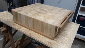 Restauration de billot de boucher