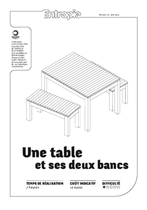 Table et bancs