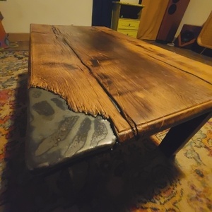 Table basse bois/céramique