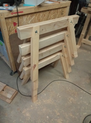 Petits tréteaux à dévers