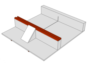 Chariot de coupe pour kity 608/609