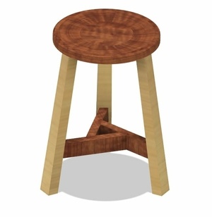 Tabouret à 3 pieds - Les angles