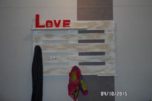 Etagère déco et porte manteaux