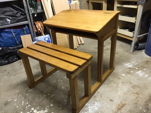 Bureau d'écolier façon PP88