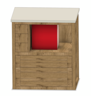 Meuble pour table de fraisage Sauter