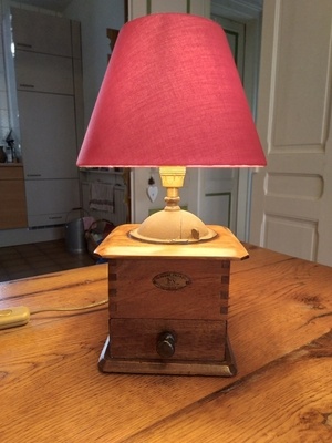 Petite lampe de chevet "Moulin à cafe"