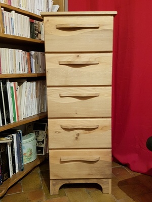 Chiffonnier chene et merisier