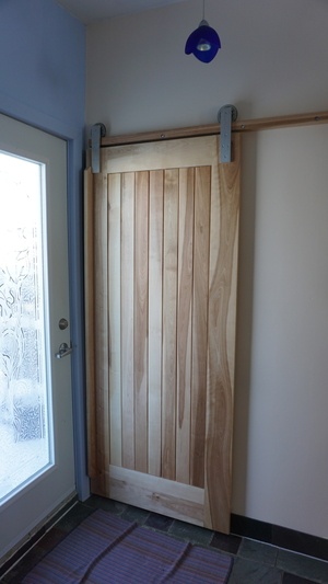 Porte coulissante sur rail