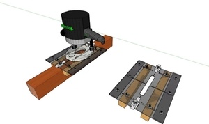 Gabarit à mortaiser