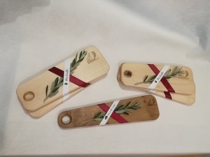 Planches à découper pour le marché de Noël de l'école