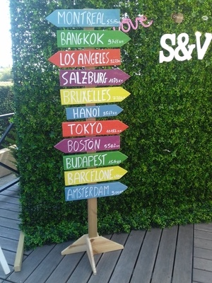 Panneaux en bois pour mariage