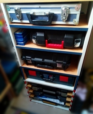 Rangement pour malettes