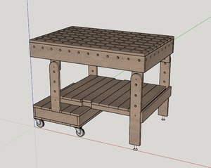 Etabli Pliant avec Palettes Eur EPAL