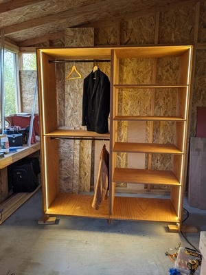 Dressing avec incrustations led