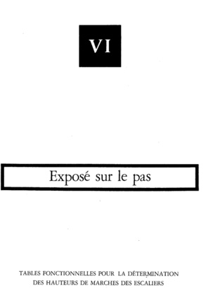 Exposé sur le pas (escalier)