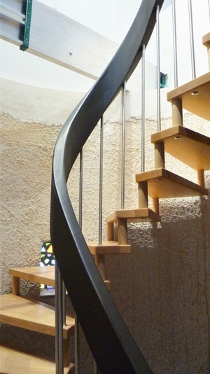 Main-courante débillardée haute