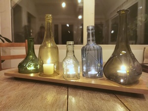 Bougeoir de bouteilles