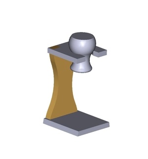 Blaireau avec support