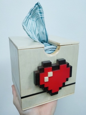 St-Valentin: Boite à mouchoirs pixel art AUTOMATIQUE !