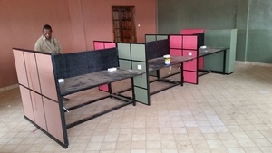 Meuble bureau partagé et modulable