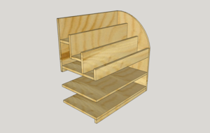 Bibliothèque/présentoire pour enfant