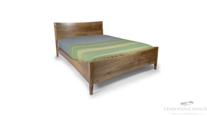 Lit Moderne, Post-moderne en noyer massif