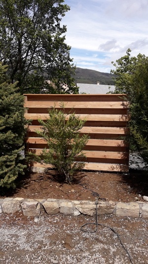 Brise vue en mélèze.