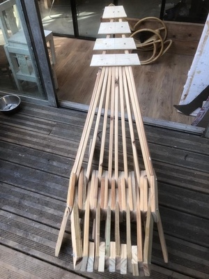 Chaise de jardin en chutes de sommier