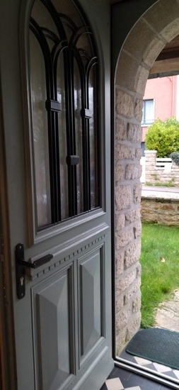 Porte d'entreé inspiration art déco