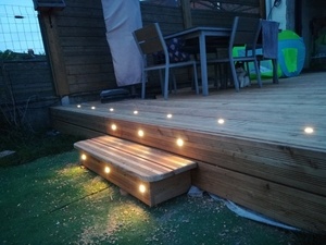 Terrasse en mélèze