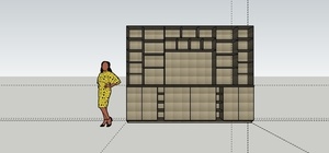 Bibliothèque meuble télé pour salon